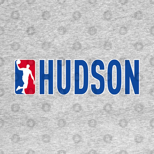 Hudson NBA Basketball Custom Player Your Name T-Shirt by Baseball Your Name